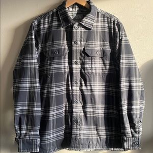 Mountain Hardwear Button-Up Sherpa Lined Shacket Flannel size M